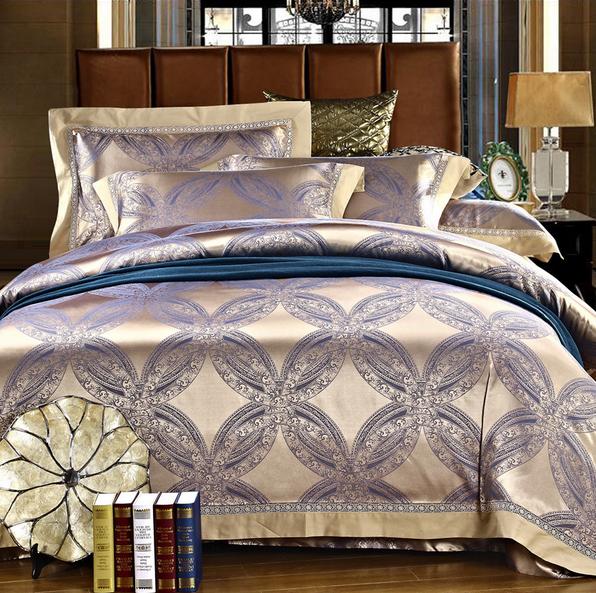 JNQ15BD111 Jacquard Duvet Cover Set bedspread bed valance bed skirt sheet set