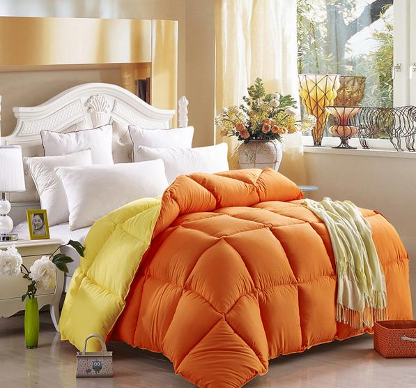 JNQ15BD098 Dual-color Quilted Winter comforter bedspread bed cover with polyester padding filling