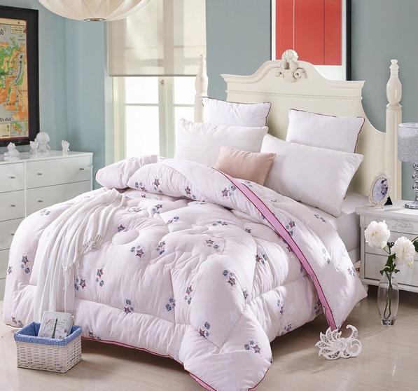 JNQ15BD095 Quilted Cubic Winter comforter bedspread bed cover with micro-fibre downfull padding