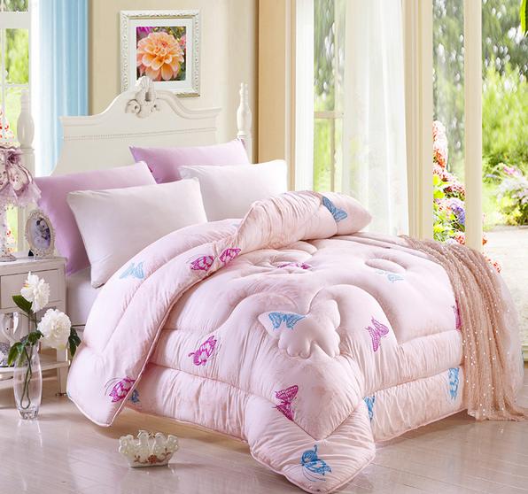 JNQ15BD099 Quilted Butterfly Winter comforter bedspread bed cover with polyester padding filling