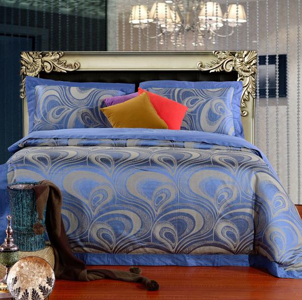 JNQ15BD115 Jacquard Duvet Cover Set bedspread bed valance bed skirt sheet set