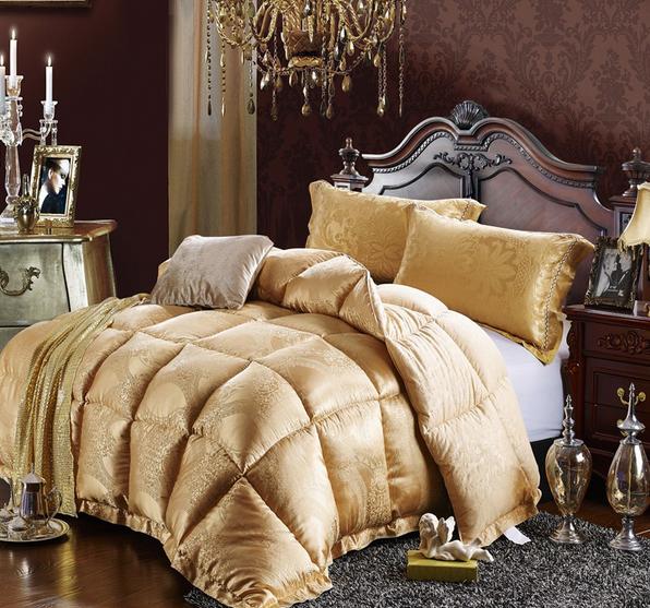 JNQ15BD089 Jacquard comforter bedspread bed cover with filling padding quilting