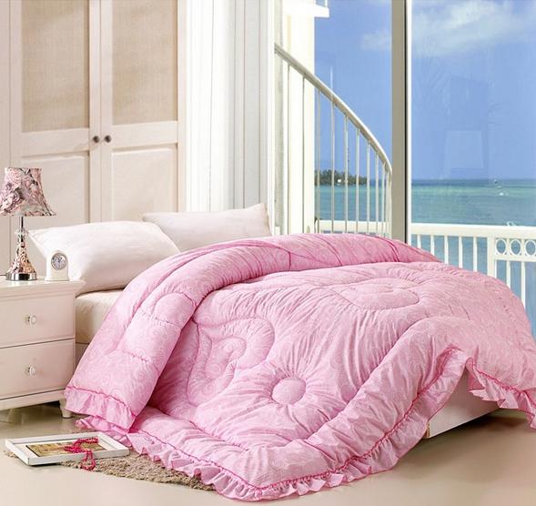 JNQ15BD097 Quilted Winter comforter bedspread bed cover with polyester padding filling pintucks