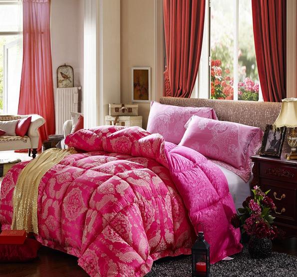 JNQ15BD088 Jacquard comforter bedspread bed cover with filling padding quilting