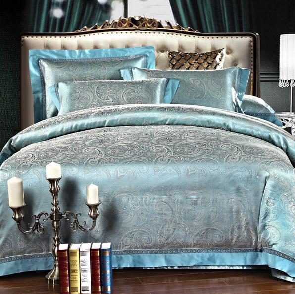 JNQ15BD113 Jacquard Duvet Cover Set bedspread bed valance bed skirt sheet set