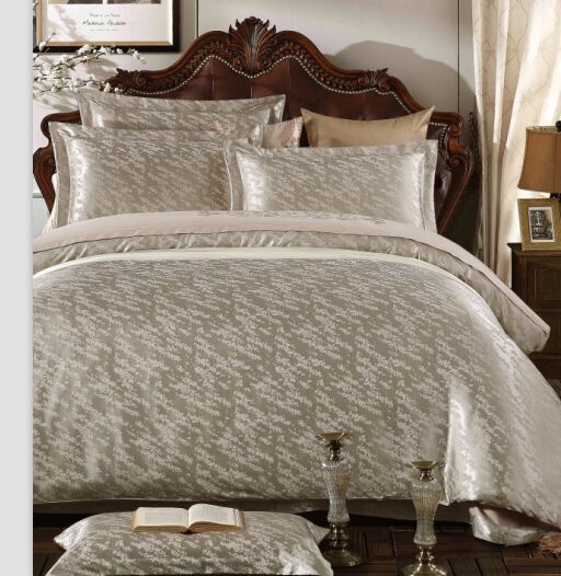 JNQ15BD119 Jacquard Duvet Cover Set bedspread bed valance bed skirt sheet set