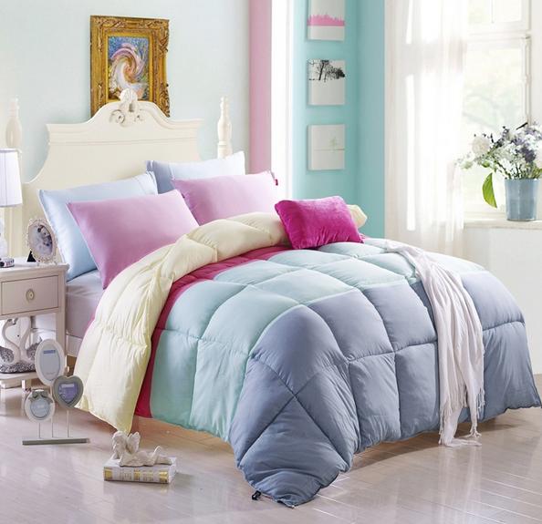 JNQ15BD103 4-color Quilted comforter bedspread bed cover with polyester padding filling